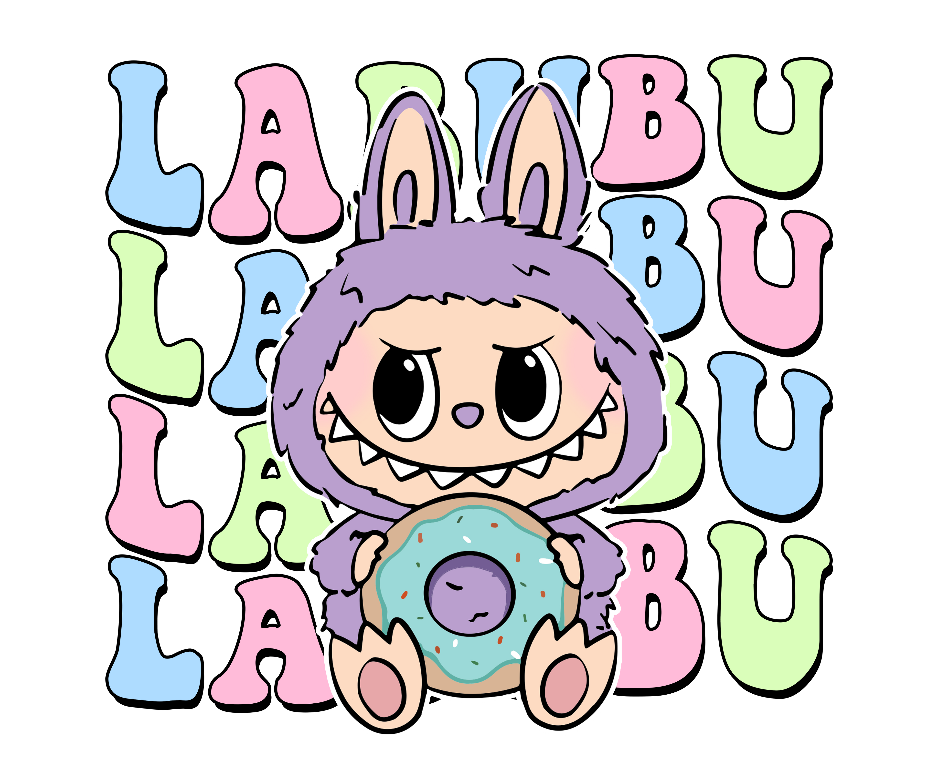 Kids Donut Labubu Tee