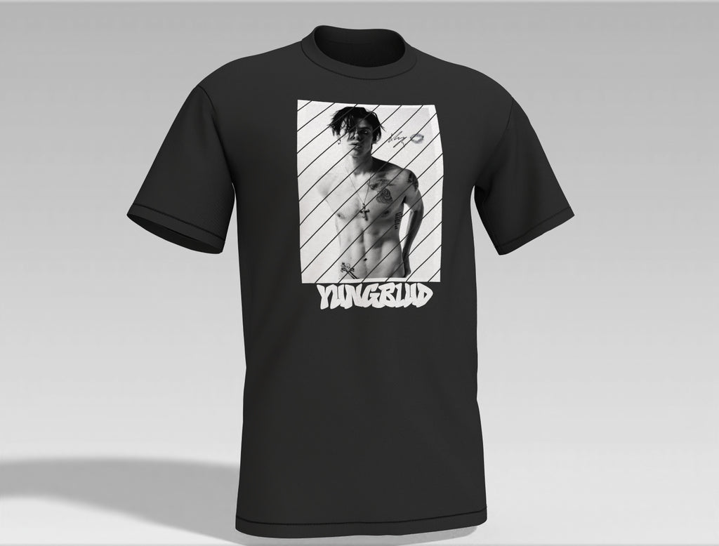 YungBlud Stipe Heavy Oversized Tee
